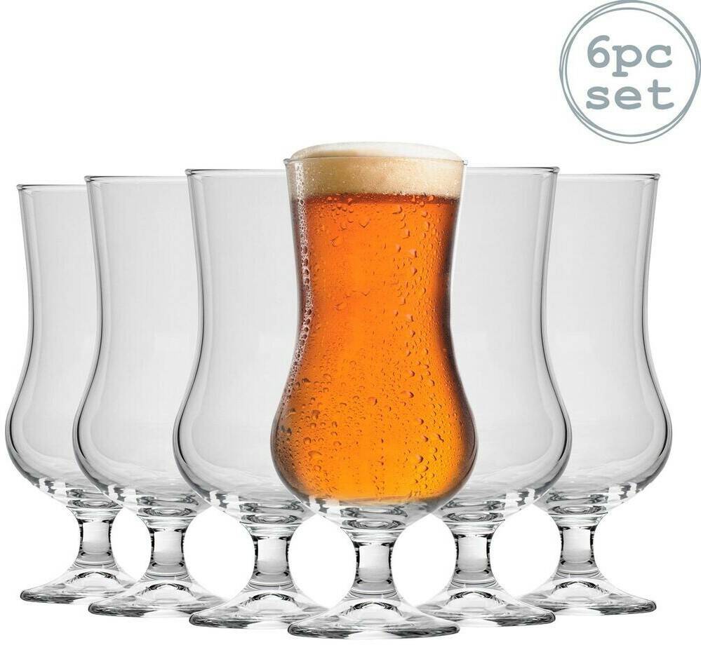 Bormioli Rocco Ale Beer Tulip Beer Glass 504ml Glass Clear Pack of 6 Bicchieri da birra