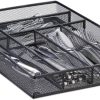 Relaxdays Replacement Cutlery Basket 5,1 x 28,6 x 40,6 cm black (10299770) Portaposate