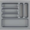 Portaposate Hettich Replacement Cutlery Basket 440 L 520 x W 450 x H 55 mm silver grey