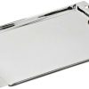 Edzard Tray Cairo brass, rectangular serving tray, for candles, with imitation leather handles, silver-plated and tarnish-resistant, 24x41 cm Vassoi da cucina