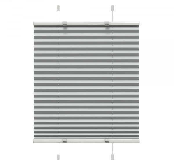 Victoria M. EasyFix pleated blind 45x100 cm gray polyester fabric Tende plissè