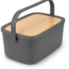 Portapane Brabantia Nic bread box dark gray