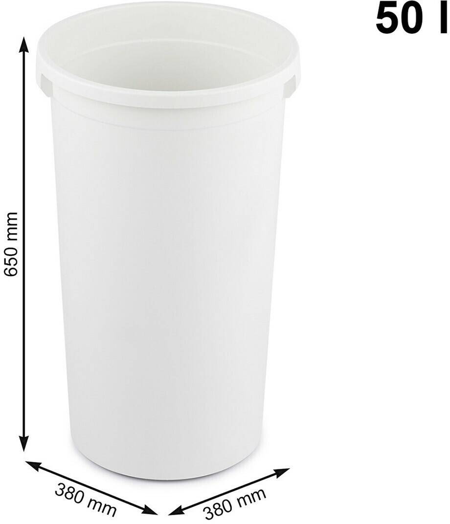 Rotho Modo Round bin only 50 L grey Pattumiere