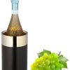 Relaxdays Black stainless steel wine cooler Glacette