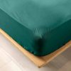 Douceur d'Intérieur Fitted sheet 180x200 cm Biolina Emerald Lenzuola & biancheria da letto