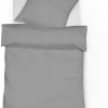 Fleuresse Uni Interlock Jersey Colors cushion cover 40x15 cm grey Lenzuola & biancheria da letto