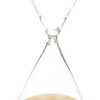 Timer da cucina Atmosphera Decorative glass hourglass with wooden base 22 cm