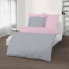 Dobnig Fein Biber reversible bed linen pink gray 135x200 + 80x80cm Lenzuola & biancheria da letto